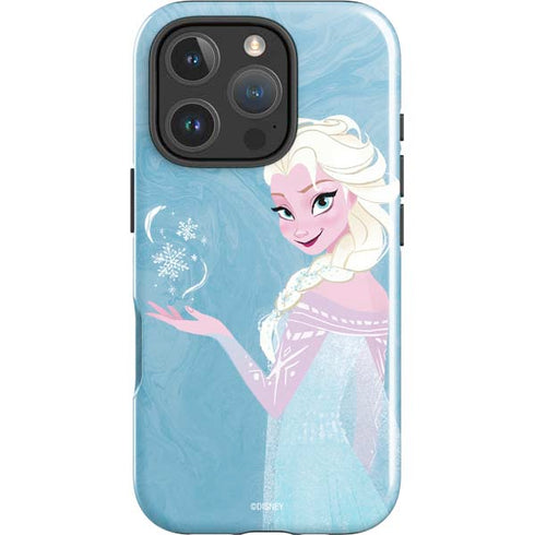Disney Frozen Ice Blue Elsa Art iPhone 16 Pro Impact Case